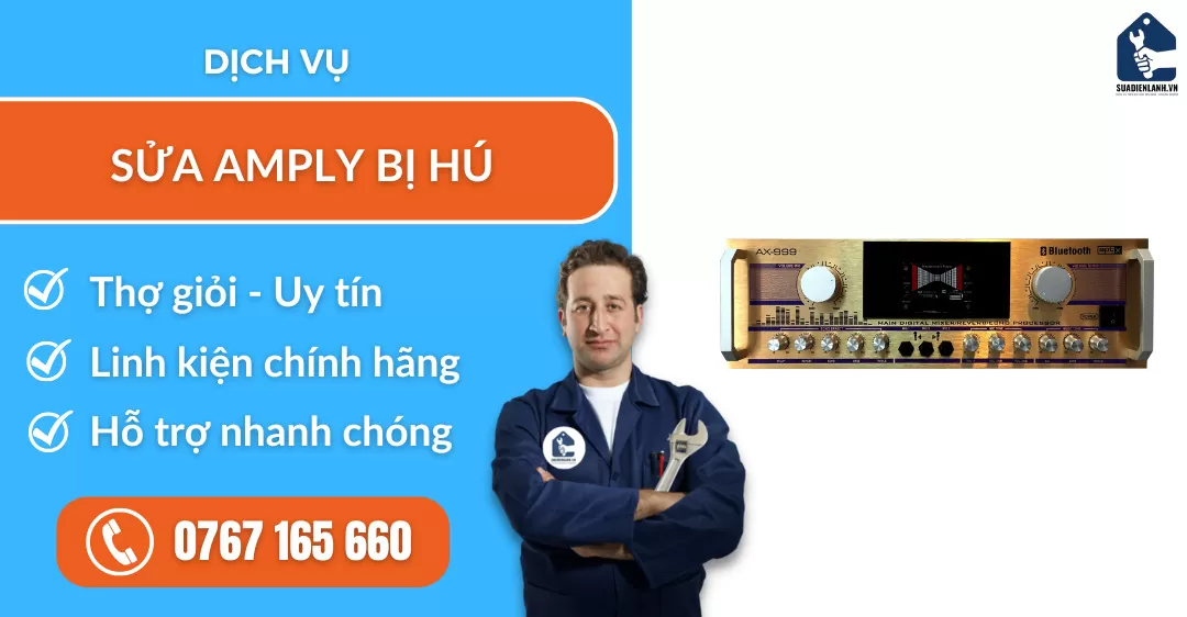 sửa amply bị hú suadienlanh.vn