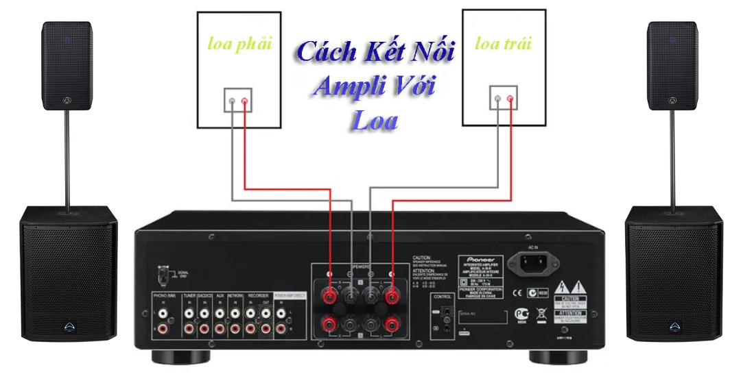 Cách kết nối Amply Denon với loa Sub