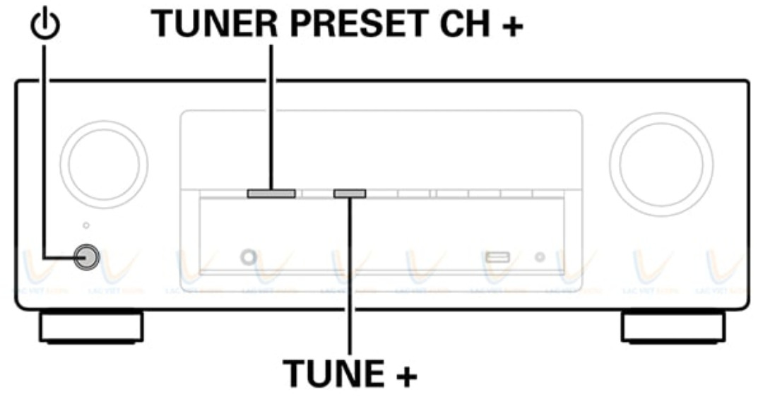 Reset amply Denon AVC