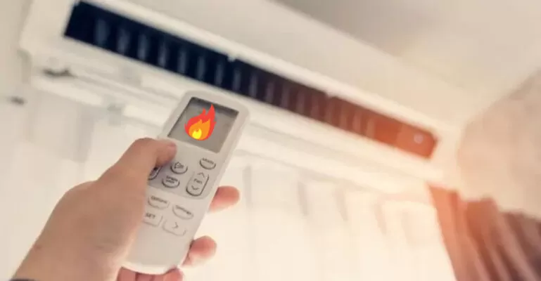 máy lạnh tỏa hơi nóng