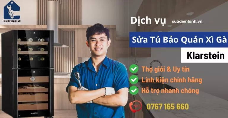 Sửa tủ bảo quản xì gà Klarstein suadienlanh.vn