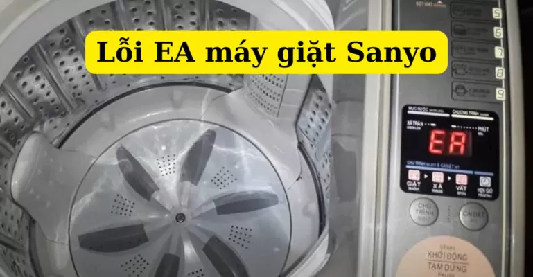 lỗi ea máy giặt Sanyo