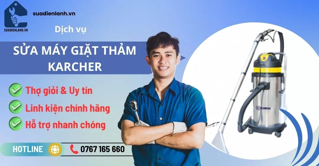 sửa máy giặt thảm karcher