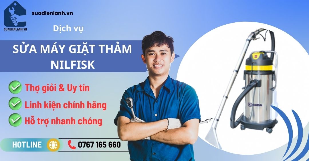 sửa máy giặt thảm nilfisk