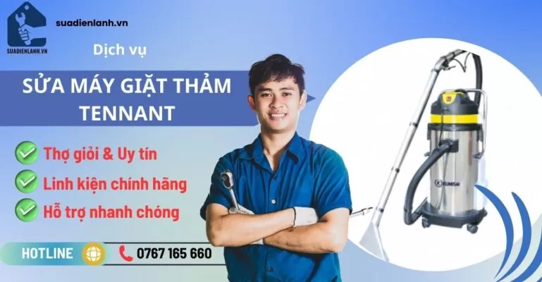 sửa máy giặt thảm tennant