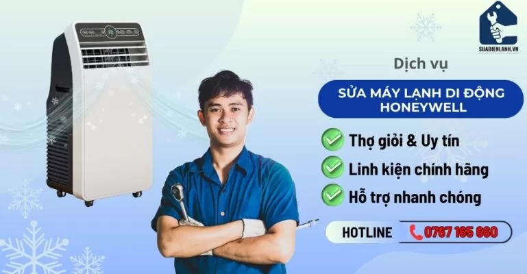 sửa máy lạnh di động Honeywell suadienlanh.vn
