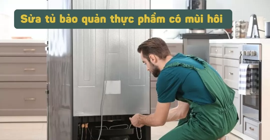 sửa tủ bảo quản thực phẩm có mùi hôi