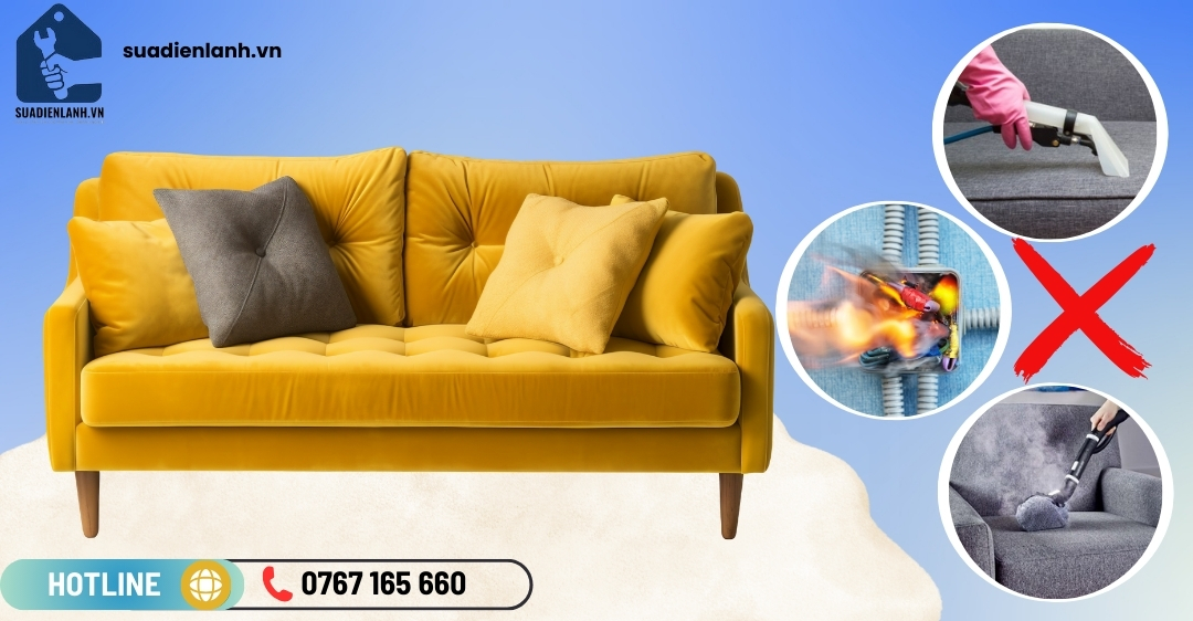 Các lỗi thường gặp của máy giặt ghế sofa