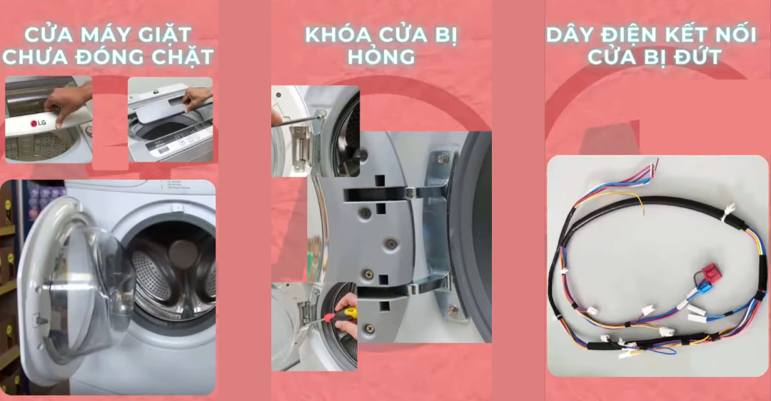 lỗi DE máy giặt LG