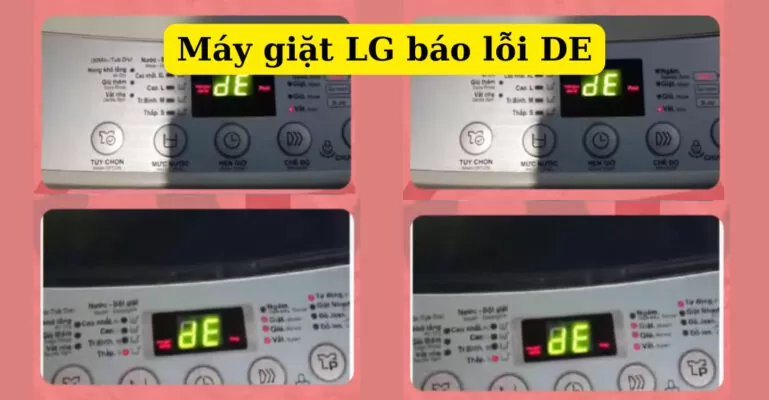 Máy giặt LG báo lỗi DE