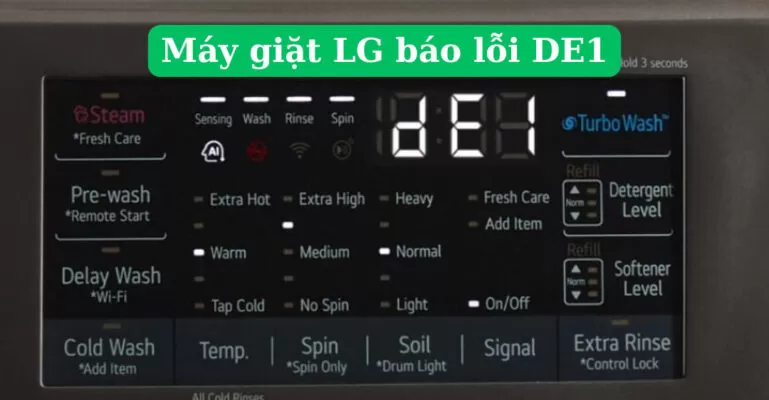 máy giặt LG báo lỗi DE1
