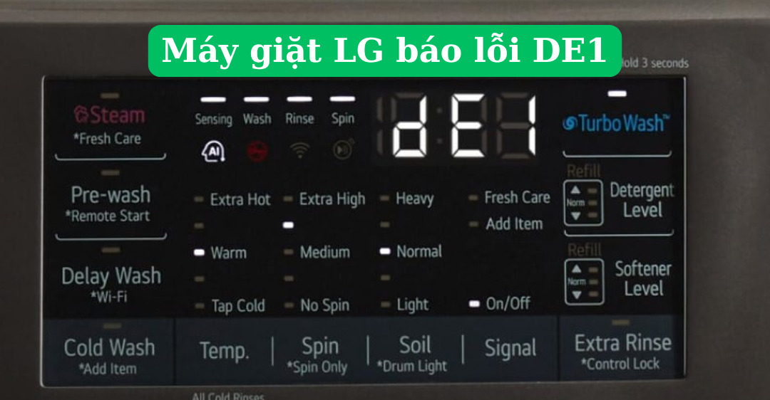 máy giặt LG báo lỗi DE1