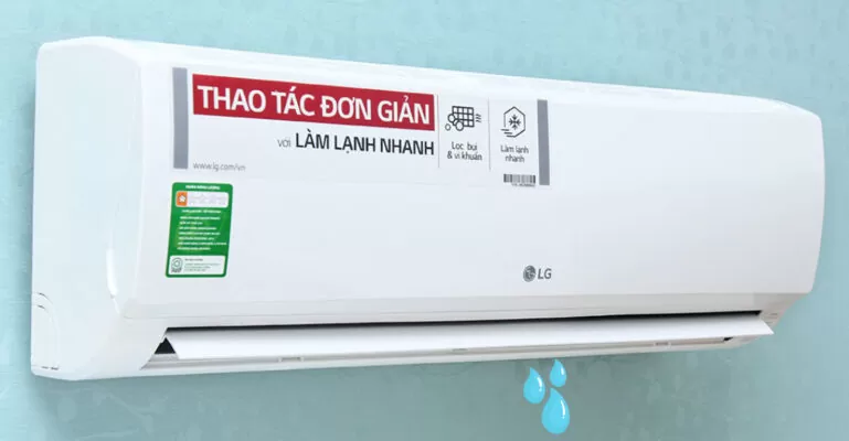 máy lạnh LG chảy nước