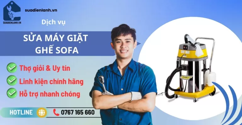 Sửa máy giặt ghế sofa
