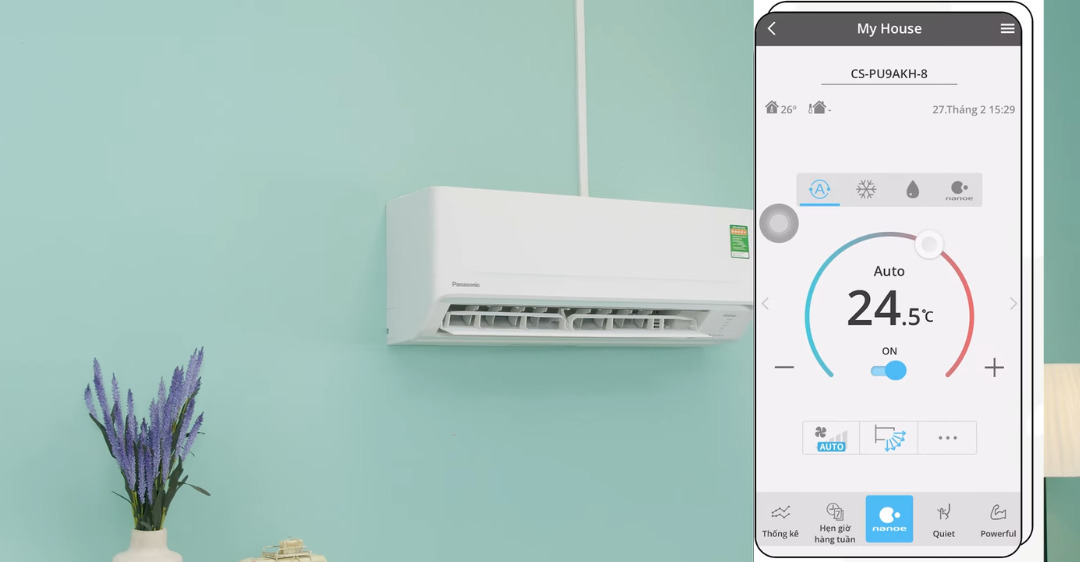 Sử dụng ứng dụng Panasonic Comfort Cloud