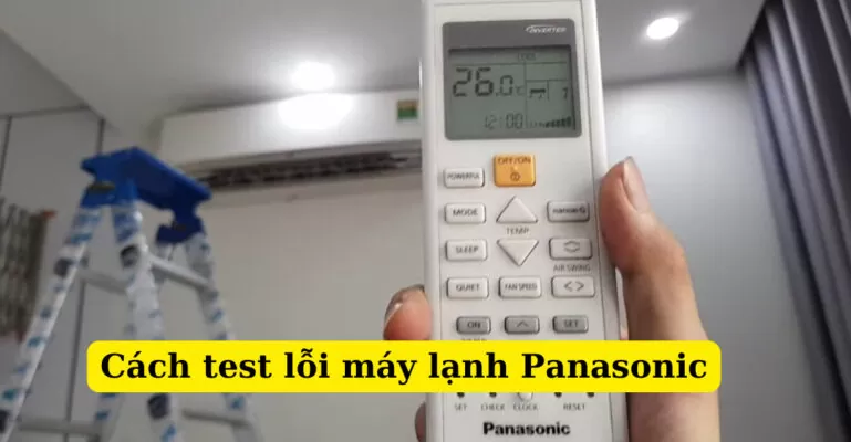 cách test lỗi máy lạnh panasonic
