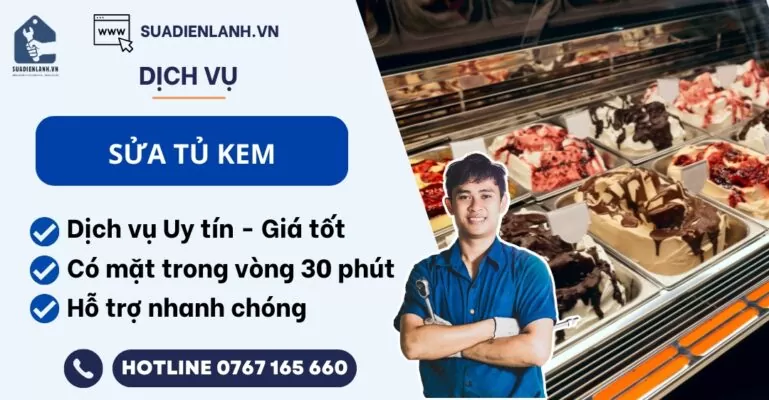 sửa tủ kem