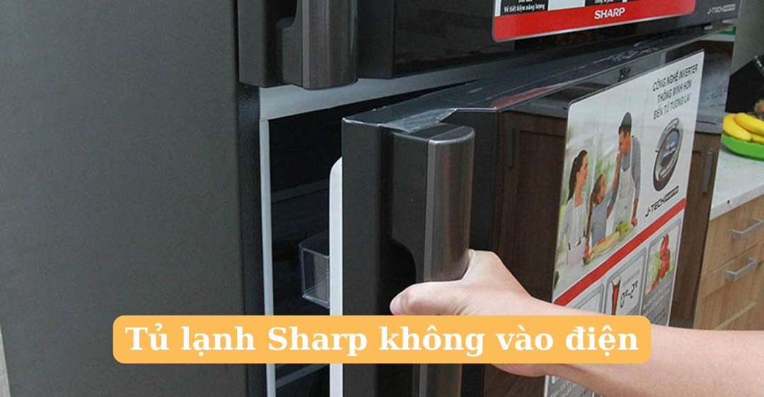 tủ lạnh sharp không vào điện
