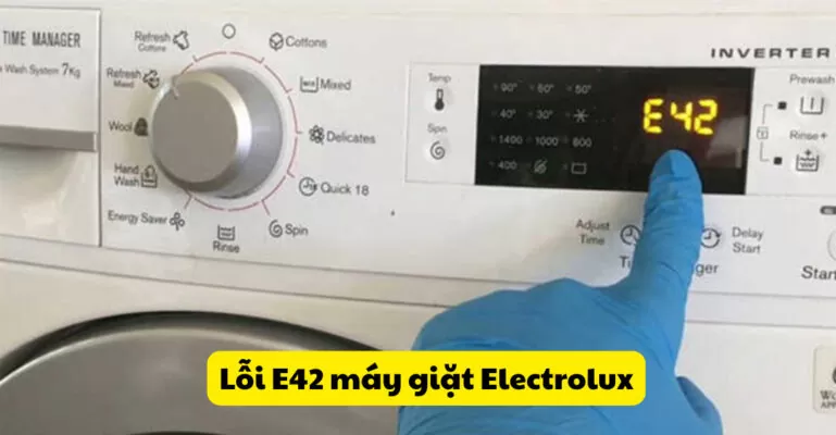 lỗi e42 máy giặt electrolux