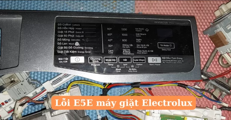 lỗi e5e máy giặt electrolux