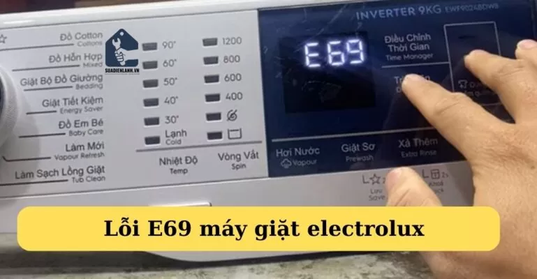 lỗi e69 máy giặt electrolux