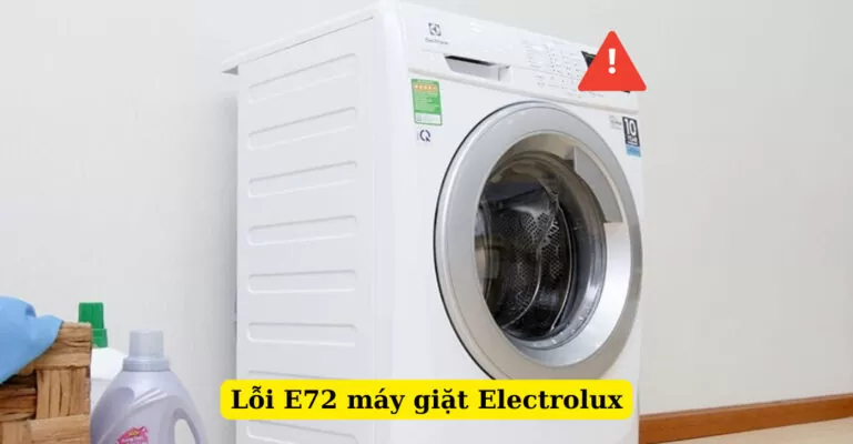 lỗi e72 máy giặt electrolux