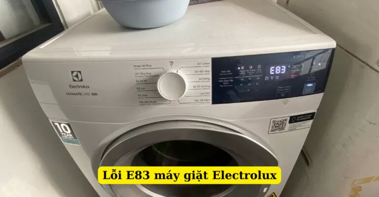 lỗi e83 máy giặt electrolux