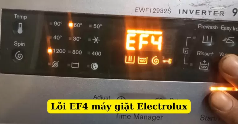 lỗi ef4 máy giặt electrolux