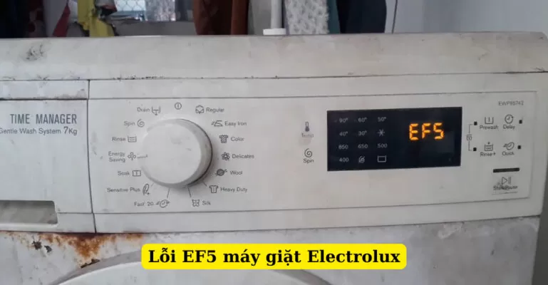 lỗi ef5 máy giặt electrolux