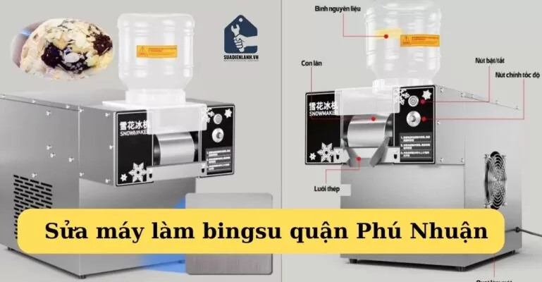 sửa máy làm bingsu quận Phú Nhuận
