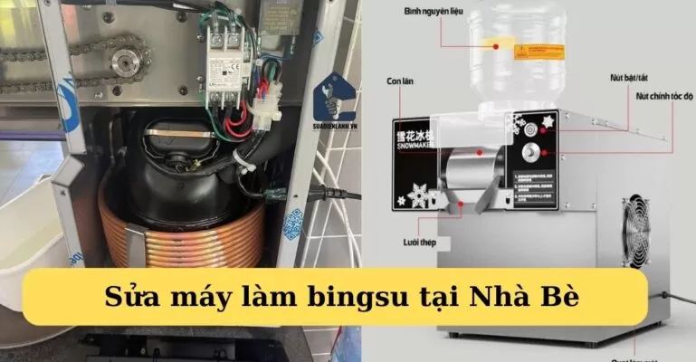 sửa máy làm bingsu tại nhà bè