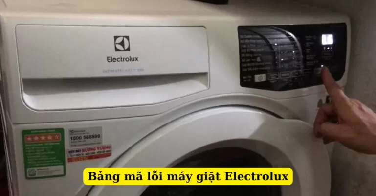 bảng mã lỗi máy giặt electrolux