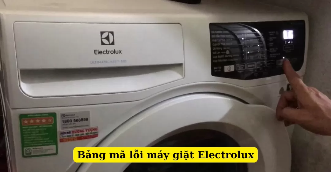 bảng mã lỗi máy giặt electrolux