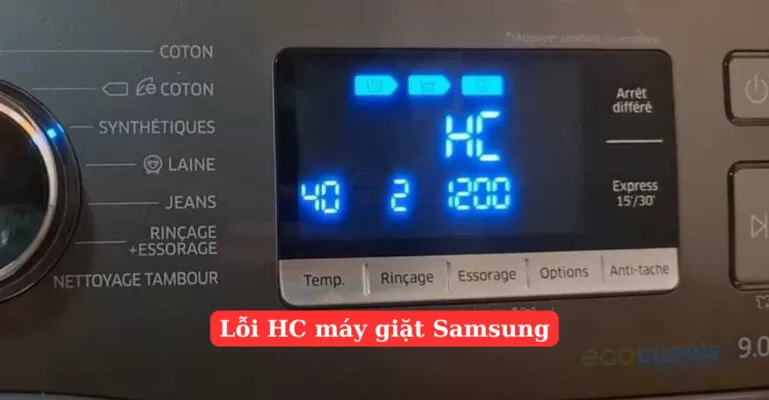 lỗi hc máy giặt samsung