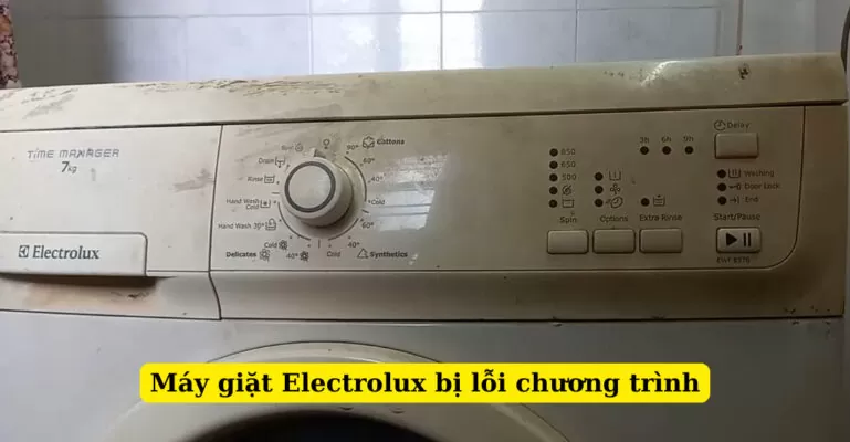 máy giặt electrolux bị lỗi chương trình