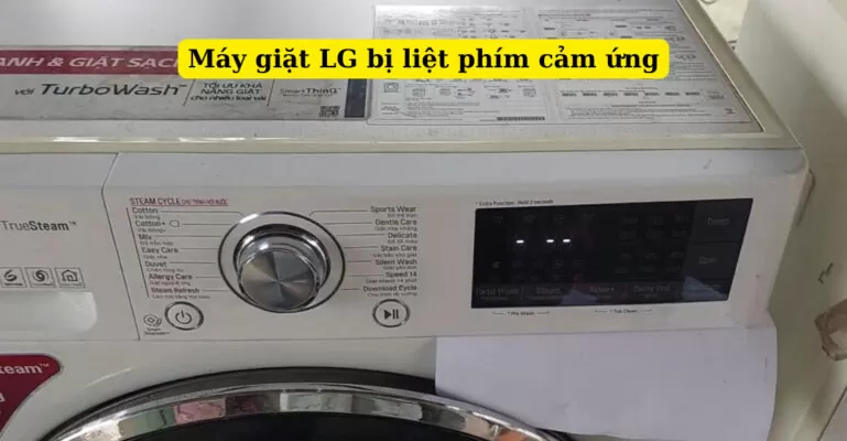 máy giặt lg bị liệt phím cảm ứng