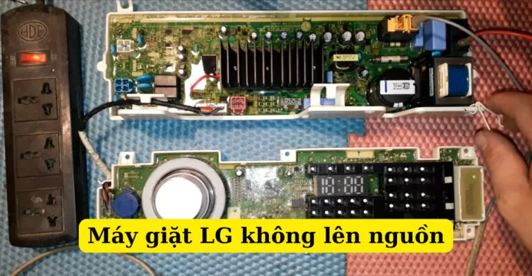máy giặt lg không lên nguồn