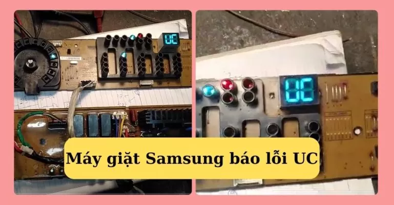 Máy giặt samsung báo lỗi UC
