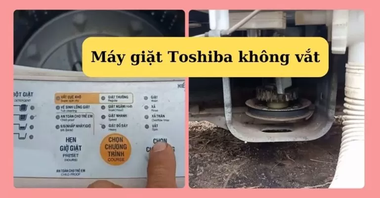 Máy giặt Toshiba không vắt